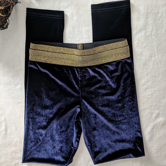 Alexander Wang Blue Velvet Legging Size XS - Picture 1 of 5